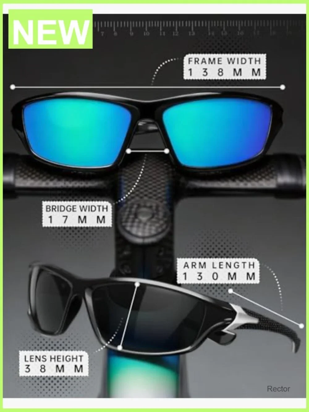 4 Pack Polarized Sports Sunglasses UV Protection for Men Fishing Cycling